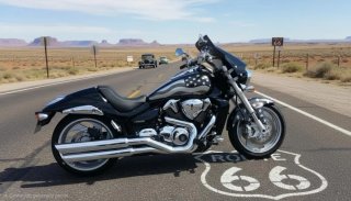Suzuki Intruder M1800R Negra y Plateada
