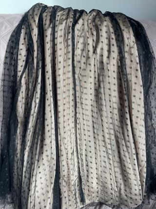 Falda plisada de tul con lunares Talla XS