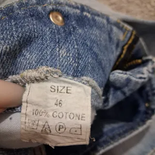 Baggy Jeans Donna Vintage Morris Doppio Bottone