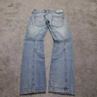 Baggy Jeans Donna Vintage Morris Doppio Bottone