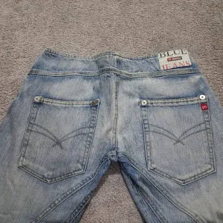 Baggy Jeans Donna Vintage Morris Doppio Bottone