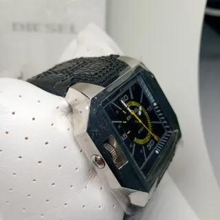 Orologio Diesel Quadrato Nero Argento