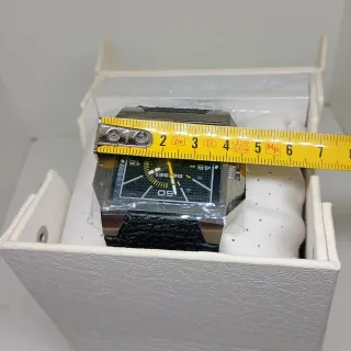 Orologio Diesel Quadrato Nero Argento