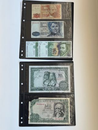 Colección 38 Billetes España con album y cajetin