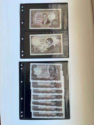Colección 38 Billetes España con album y cajetin