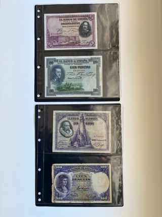 Colección 38 Billetes España con album y cajetin