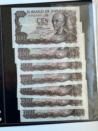 Colección 38 Billetes España con album y cajetin