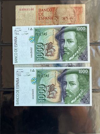 Colección 38 Billetes España con album y cajetin
