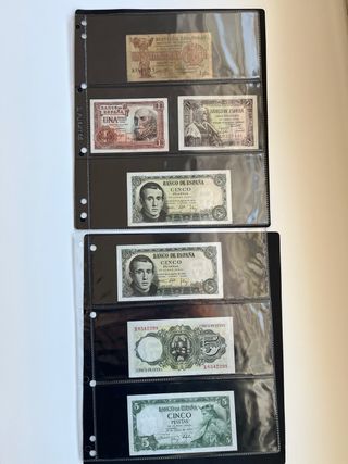Colección 38 Billetes España con album y cajetin
