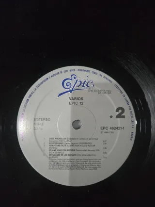 Vinilo Epic 12 - Compilatorio