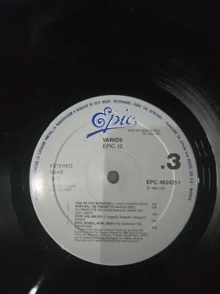 Vinilo Epic 12 - Compilatorio
