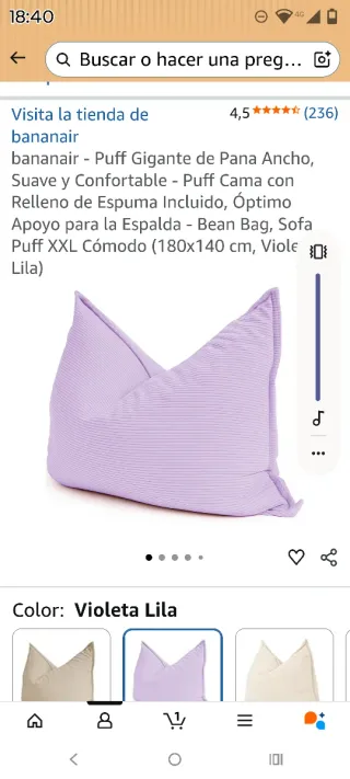 Puff Gigante Corduroy Rosa y Verde