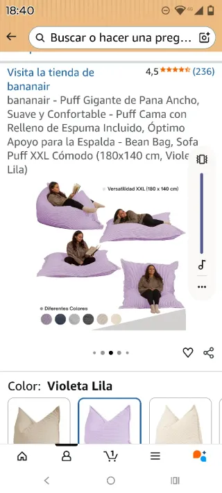 Puff Gigante Corduroy Rosa y Verde