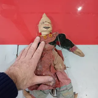Marionetas vintage de madera