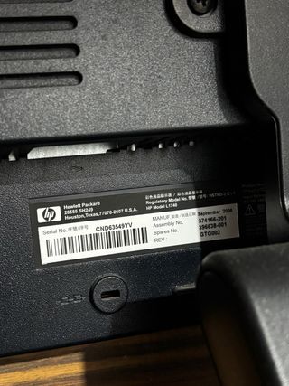 Monitor HP L1740 17 Plata/Negro