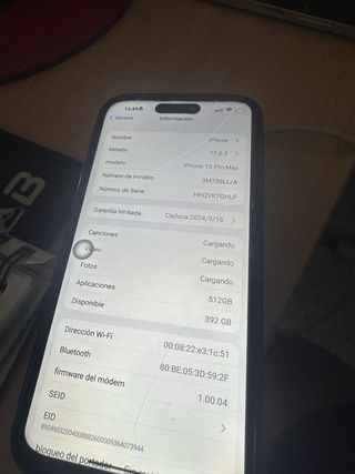 iPhone 15 Pro Max para piezas