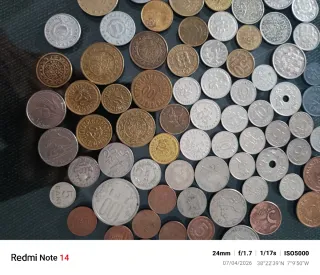 Lote de monedas antiguas