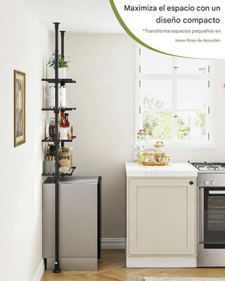 Estantería 4 baldas ajustables sin taladro