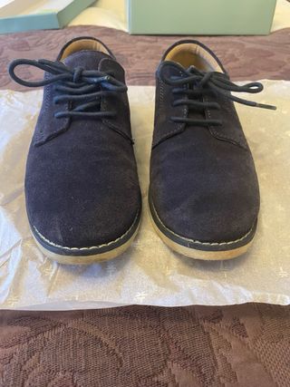 Traje comunión niño azul, beige y rojo