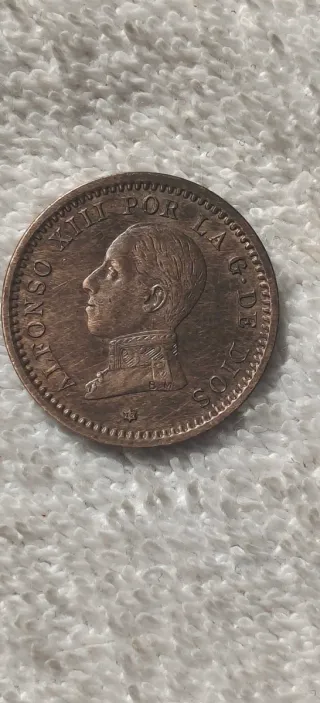 2 Monedas Alfonso XIII 2 Céntimos
