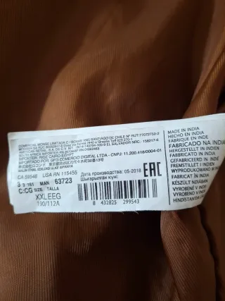 Chaqueta de ante marrón