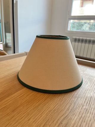 6 Tulipas de lámpara beige y verde