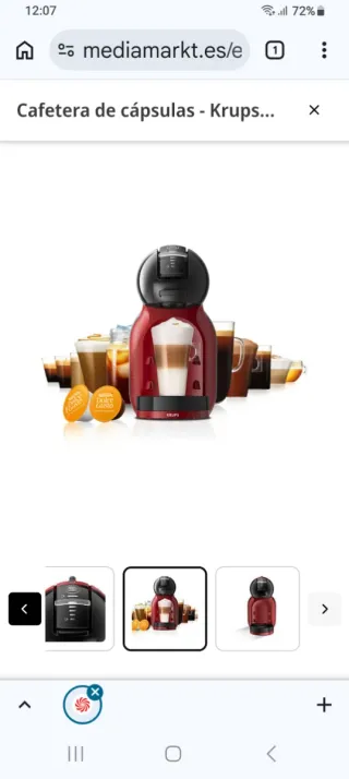 Cafetera Dolce Gusto Mini-Me, precintada.