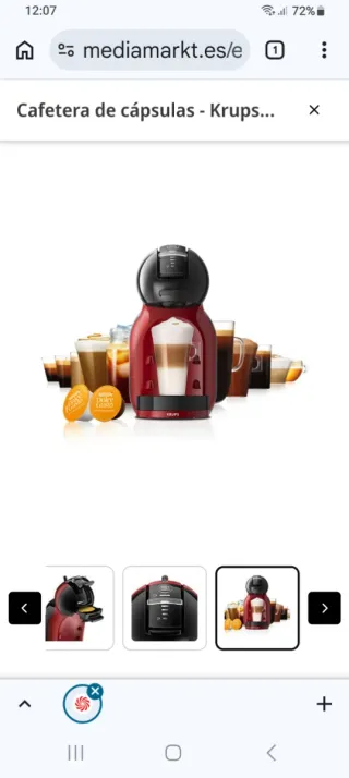 Cafetera Dolce Gusto Mini-Me, precintada.