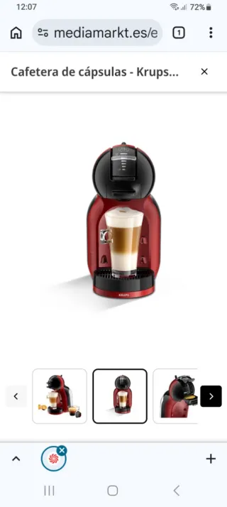 Cafetera Dolce Gusto Mini-Me, precintada.