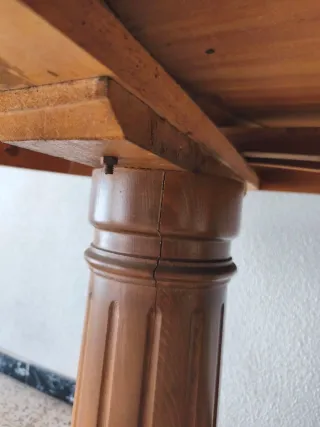 Mesa de comedor extensible madera maciza