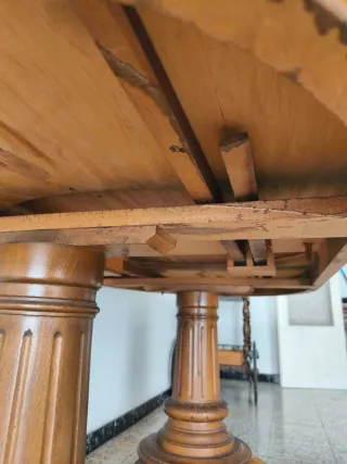 Mesa de comedor extensible madera maciza