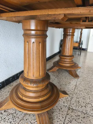 Mesa de comedor extensible madera maciza