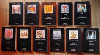 8€ x libro. Cátedra. Letras Hispánicas