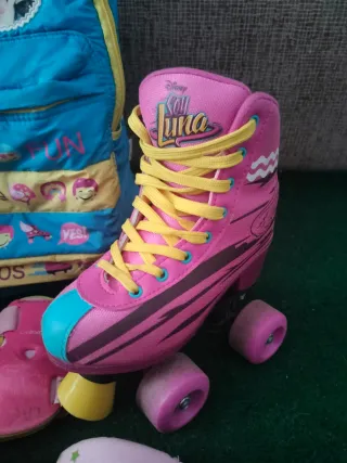 Lote Patines Soy Luna y Protecciones
