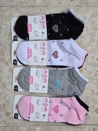 12 Pares Calcetines Deportivos Miss Talla 36-41