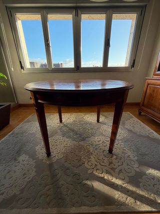 Mesa comedor madera cerezo redonda