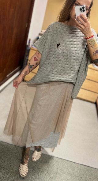 Jersey manga corta + falda tul * M/L