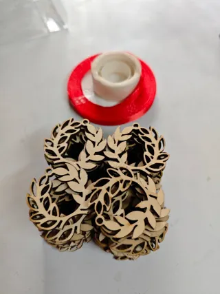 Colgantes Madera Coronas Laurel