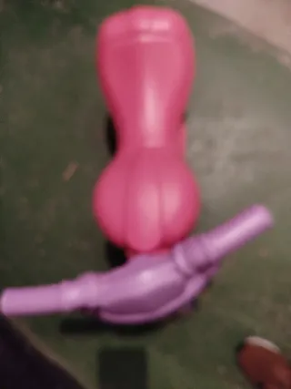 Moto correpasillos rosa y morada