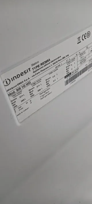 Nevera Indesit 1 Puerta No Frost A+