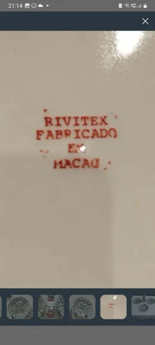 Jarrón y platos  AÑOS 60 AUTÉNTICOS DE MACAU