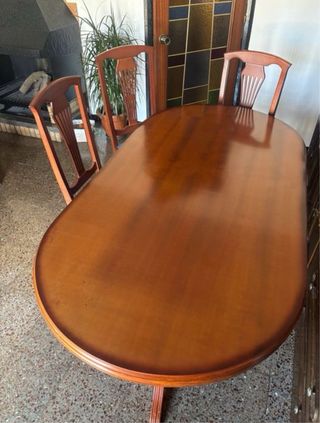 Mesa extensible madera clásica