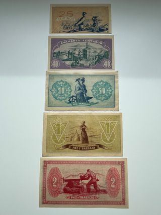 RARA Serie billetes Consejo Asturias y León