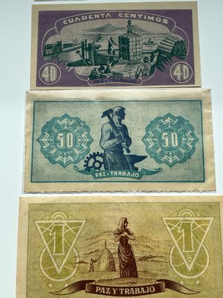 RARA Serie billetes Consejo Asturias y León
