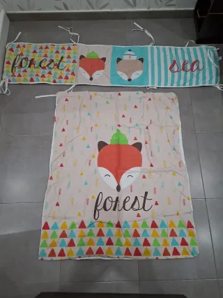 Funda Nórdica Cuna y Protector Zorro