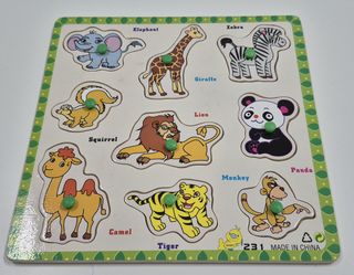 Puzzle madera animales infantiles