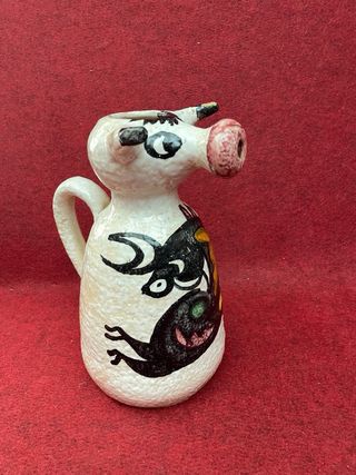 Vintage jarra vaca talavera