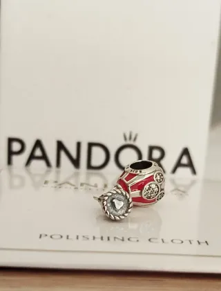 Charm Globo Aerostático Rojo  Mickey Minnie Disney