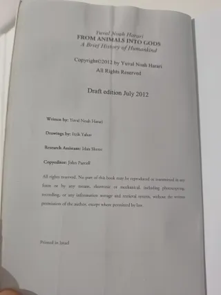 Sapiens, 1° edición, 2012