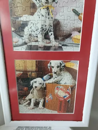 Cuadro infantil  puzzle 3 perros Disney